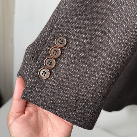 John Varvatos Jacket Wool Blazer Sport Coat Mens EU 48 USA 38 Italy Made Preppy - Picture 12 of 16